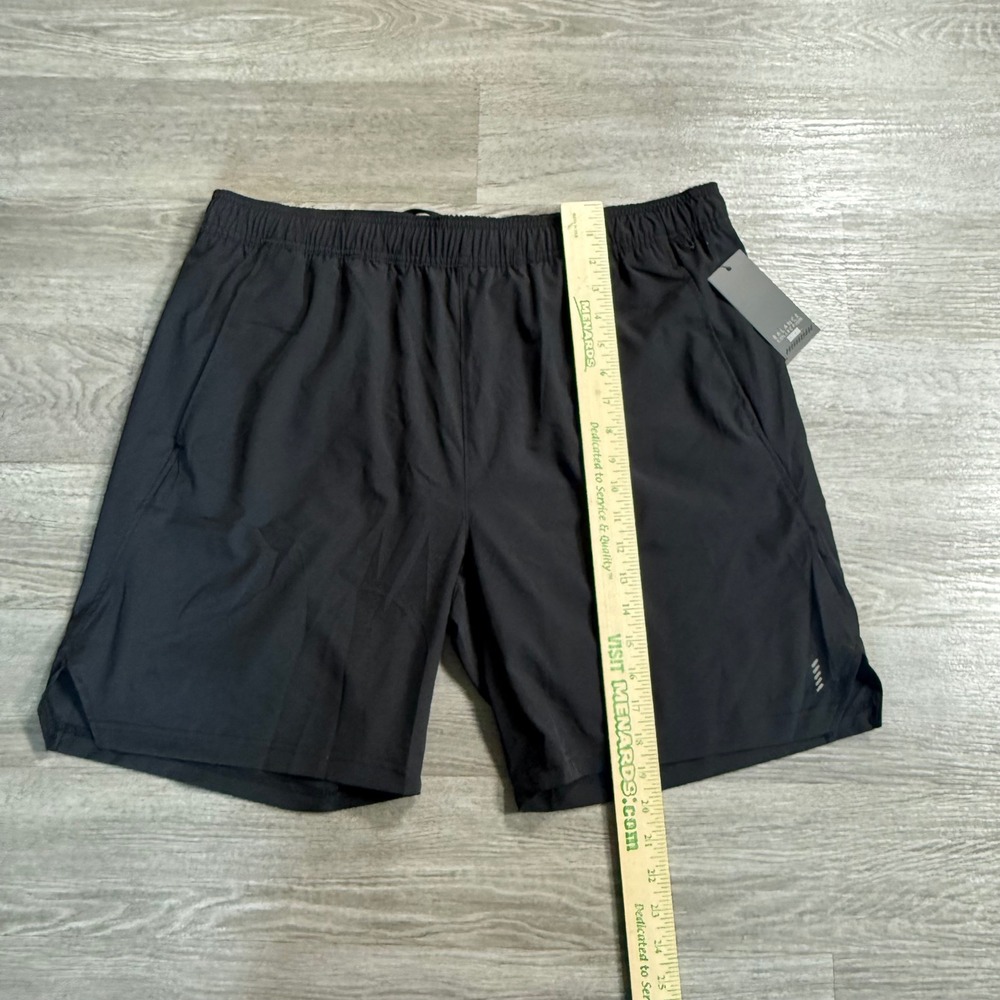 Balance Collection Mens Black 7 Inch Inseam Compression Liner Shorts XL BC003800 - Picture 2 of 7